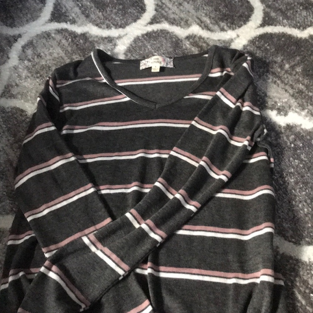 long sleeve striped shirt